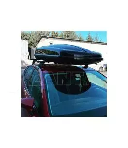 Μπαγκαζιέρα Οροφής Free 480L Μαύρη Γυαλιστερή Με Διπλό Άνοιγμα & Quick Fix Τοποθέτηση 