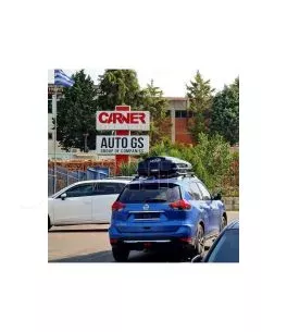Μπαγκαζιέρα Οροφής Free 480L Μαύρη Γυαλιστερή Με Διπλό Άνοιγμα & Quick Fix Τοποθέτηση 
