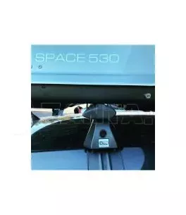 Μπαγκαζιέρα Οροφής Space 530L Silver Γυαλιστερή Με Διπλό Άνοιγμα 