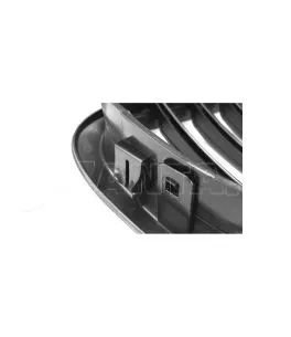 Καρδιές Μάσκας Για Bmw 3 E46 99-01 Sedan/Touring/Compact Μαύρο Ματ Με 8 Γραμμές 2 Τεμάχια 