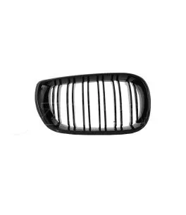 Καρδιές Μάσκας Για Bmw 3 E46 02-05 Sedan/Touring  M4 Look Με Διπλή Γρίλια Μαύρο Γυαλιστερό 2 Τεμάχια 