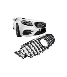 Μάσκα Για Mercedes-Benz E-Class W213 16-19 GT Amg Panamericana Look Μαύρο/Χρώμιο 1 Τεμάχιο 