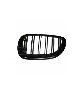 Καρδιές Μάσκας Για Bmw 5 E60 03-11 M4 Look Με Διπλή Γρίλια Μαύρο Γυαλιστερό 2 Τεμάχια 