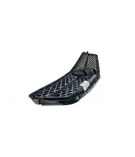 Μάσκα Για Mercedes-Benz C-Class W204 07-14 Amg C63 Look Με Μονή Γρίλια Μαύρο/Χρώμιο 1 Τεμάχιο 