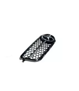 Μάσκα Για Mercedes-Benz C-Class W204 07-14 Amg C63 Look Με Μονή Γρίλια Μαύρο/Χρώμιο 1 Τεμάχιο 