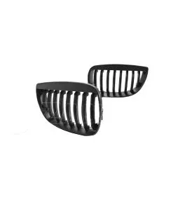 Καρδιές Μάσκας Για Bmw 1 E81 / E82 / E87 / E88 04-07 Μαύρο Ματ 2 Τεμάχια 