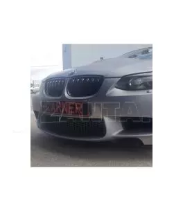 Καρδιές Μάσκας Για Bmw 3 E92 /E93 06-11 M4 Look Με Διπλή Γρίλια Μαύρο Γυαλιστερό 2 Τεμάχια 