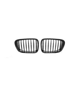 Καρδιές Μάσκας Για Bmw 3 E46 99-03 Coupe/Cabrio Μαύρο Ματ Με 8 Γραμμές 2 Τεμάχια 