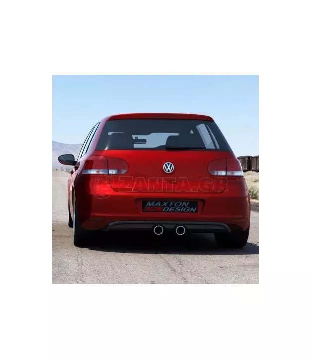 Diffuser Πίσω Προφυλακτήρα Για VW Golf VI (6) 08-12 R32 Look Golf 5 Μαύρο Ματ Maxton Design Από Abs Πλαστικό 1 Τεμάχιο