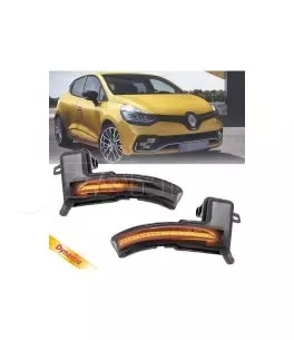 Φλας Καθρέπτη Για Renault Clio IV 16-19 / Captur 17-20 / Nissan Micra 17+ Dynamic Led Φιμέ 2 Τεμάχια 
