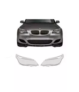 Κρύσταλλα Φαναριών Για Bmw 5 Series E60 Pre-Facelift Sedan / Touring 03-07 Ζευγάρι 2 Τεμάχια 