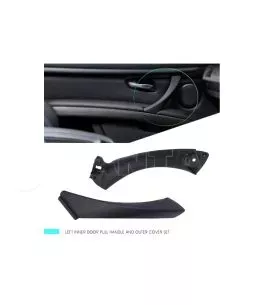 Χειρολαβή Πόρτας Εσωτερική Για Bmw 3 E90 05-11 Πίσω Αριστερά Σετ 2 Τεμαχίων Μαύρο 