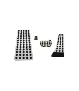 Πεντάλ Αλουμινίου Κουμπωτά Και Footrest Για Mercedes-Benz C W204 07-14 / E W211 02-09 / GLK 08-15 Αυτόματο Σετ 4 Τεμάχια KPMB01 