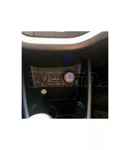 Βολτόμετρο - Θερμόμετρο Και Φορτιστής Usb Αυτοκινήτου Κόκκινα Και Μπλε Νούμερα 99103 