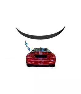 Αεροτομή Πόρτ Παγκάζ Για Mercedes-Benz CLA W117 13-19 Γυαλιστερή Μαύρη Από Abs Πλαστικό 