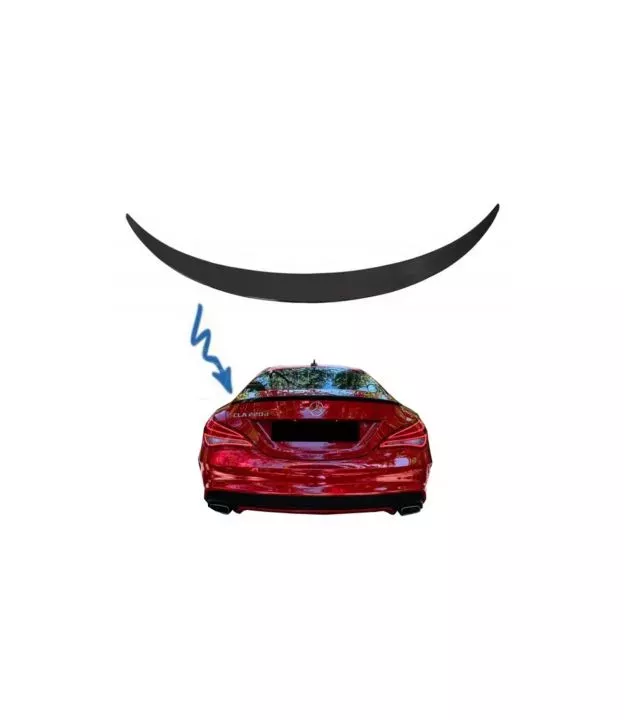 Αεροτομή Πόρτ Παγκάζ Για Mercedes-Benz CLA W117 13-19 Γυαλιστερή Μαύρη Από Abs Πλαστικό