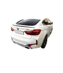 Αεροτομή Πορτ Παγκάζ Για Bmw X6 F16 15-19 M-Performance Look Γυαλιστερό Μαύρο Από Abs Πλαστικό 