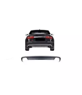 Diffuser Πίσω Προφυλακτήρα Για Audi A6 C7 Pre-Facelift 11-14 Sedan / Avant S6 Από Abs Πλαστικό 1 Τεμάχιο 