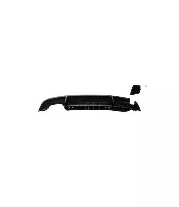 Diffuser Πίσω Προφυλακτήρα Για VW Golf VI (6) 08-12 GTI Look Με Αριστερή Τρύπα Εξάτμισης Από Abs Πλαστικό 1 Τεμάχιο