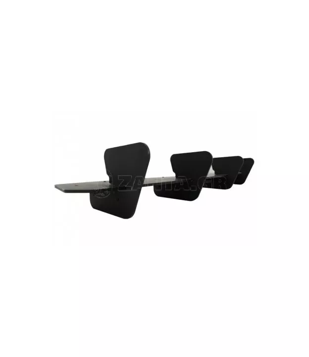 Diffuser Πίσω Προφυλακτήρα Για VW Golf VII (7.5) 17-20 Facelift Για GTI Έκδοση Μαύρο Ματ 4 Bars Από Abs Πλαστικό 1 Τεμάχιο