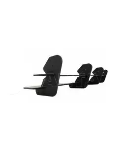 Diffuser Πίσω Προφυλακτήρα Για VW Golf VII (7.5) 17-20 Facelift Για R Έκδοση Μαύρο Ματ 4 Bars Από Abs Πλαστικό 1 Τεμάχιο 