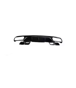 Diffuser Πίσω Προφυλακτήρα Για Mercedes-Benz E-Class W213 16-19 Amg Look Για Απλούς Προφυλακτήρες Σετ Με Μπούκες Από Abs Πλαστικ 