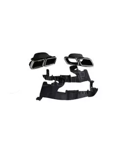 Diffuser Πίσω Προφυλακτήρα Για Mercedes-Benz E-Class W213 16-19 Amg Look Για Απλούς Προφυλακτήρες Σετ Με Μπούκες Από Abs Πλαστικ 