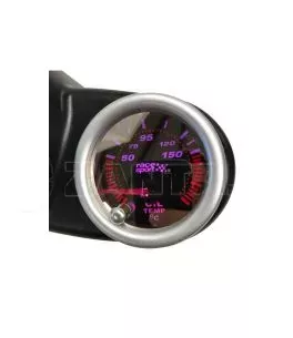 Όργανο Θερμοκρασίας Λαδιού Racesport "Phantom Look" Φιμέ 52mm Με 7 Χρώματα 