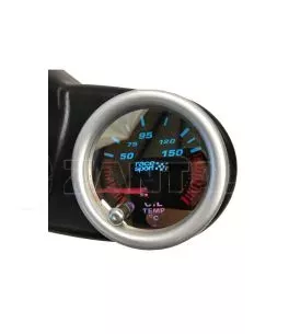 Όργανο Θερμοκρασίας Λαδιού Racesport "Phantom Look" Φιμέ 52mm Με 7 Χρώματα 