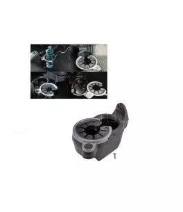 Ποτηροθήκη Αυτοκινήτου Διπλή Για Smart Fortwo W451 07-14 Μαύρο/Γκρι PL0296 