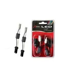 Αντίστασεις Canceller Canbus Για Led Με T10 w5w Κούμπωμα Plug & Play 5W X-Tec 2 Τεμάχια 