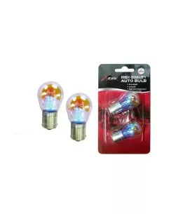 Λάμπες Φλας S25 P21W BA15S 12V Μονοπολική Diadem / Ιριδίζον Που Φωτίζει Πορτοκαλί Χρώμα X-Tec 2 Τεμάχια 