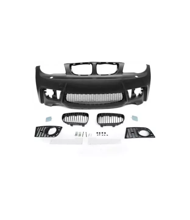 Μπροστινός Προφυλακτήρας Για Bmw 1 E81/82/87/88 04-13 1M Look Με Καρδιές Μάσκας