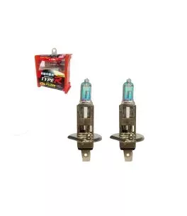 Λάμπες Αλογόνου H1 12V 55w Rainbow Blue Type-R TR-9101B 2 Τεμάχια 