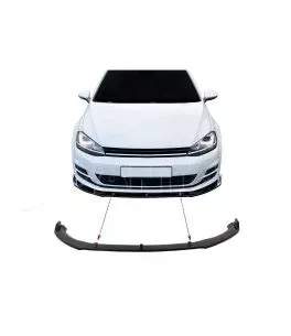 Μπροστινό Spoiler Για VW Golf VII (7) 12-20 Standard Έκδοση Glossy Black 3 Τεμάχια 