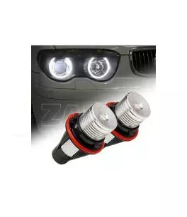 Λάμπες Led Για Angel Eyes Bmw E39 / E53 / E65 / E66 / E60 / E61 / E63 / E64 / E87 6watt Λευκές 2 Τεμάχια 