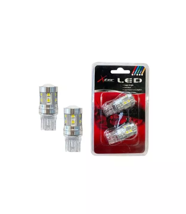 Λάμπες Led T20 W21/5W / 7443 W3X16Q Διπολικές 14 Smd 4watt 12volt Λευκές X-Tec 2 Τεμάχια