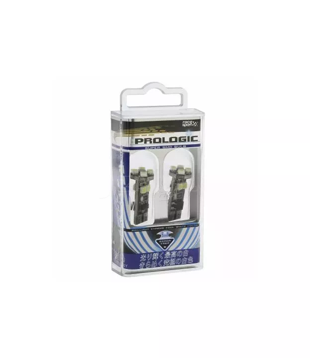 Λάμπες Led T10 12volt 8 Smd Led Canbus Λευκό Φως RaceSport LIT3528 2 Τεμάχια
