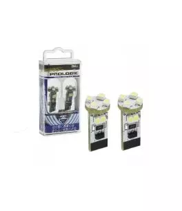 Λάμπες Led T10 12volt 8 Smd Led Canbus Λευκό Φως RaceSport LIT3528 2 Τεμάχια 