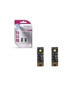 Λάμπες Led T10 12volt 2 Smd Led Canbus Λευκές M-Tech LB802W 2 Τεμάχια 