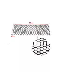 Σίτα Προφυλακτήρα Universal Πλαστική Honeycomb 120x40cm Με Τρύπα 30mm x 11mm Μαύρη 