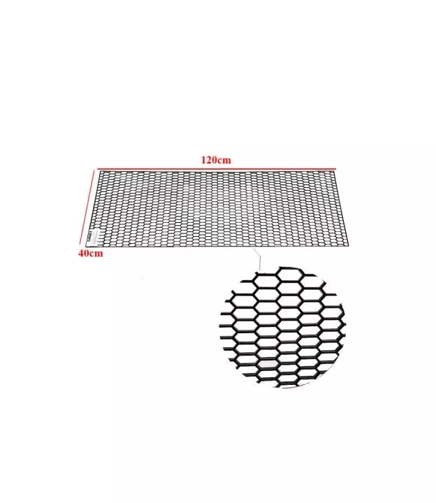 Σίτα Προφυλακτήρα Universal Πλαστική Honeycomb 120x40cm Με Τρύπα 30mm x 11mm Μαύρη