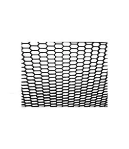 Σίτα Προφυλακτήρα Universal Πλαστική Honeycomb 120x40cm Με Τρύπα 30mm x 11mm Μαύρη 