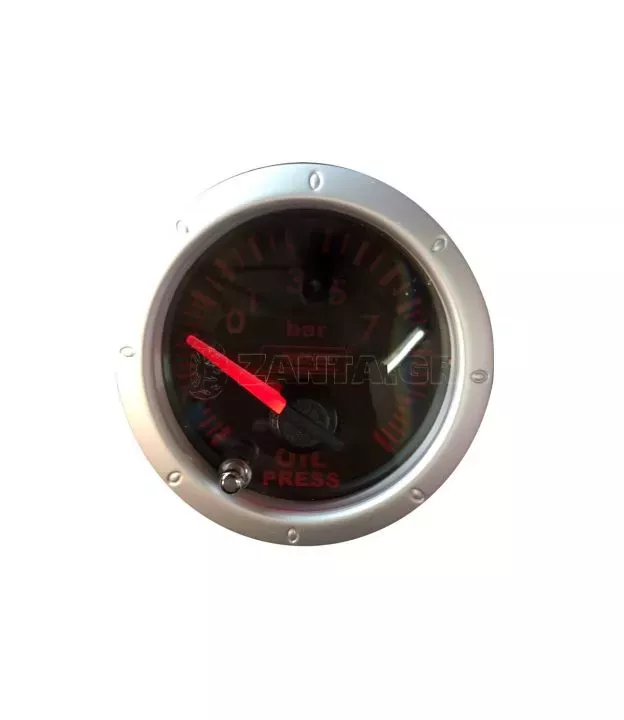 Όργανο Πίεσης Λαδιού Diamond Prosport Καθρέφτης Φιμέ 52mm Με 7 Χρώματα