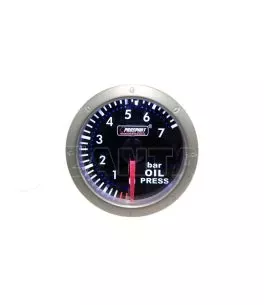 Όργανο Πίεσης Λαδιού Prosport Diamond Mirror Look Φιμέ 52mm 