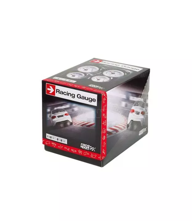 Μπαρόμετρο Boost Racesport Λευκό 52mm 12 Volt GAUG701
