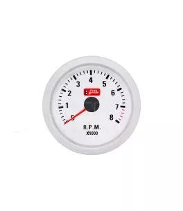 Στροφόμετρο R.P.M. Auto Gauge Λευκό 52mm 11689 