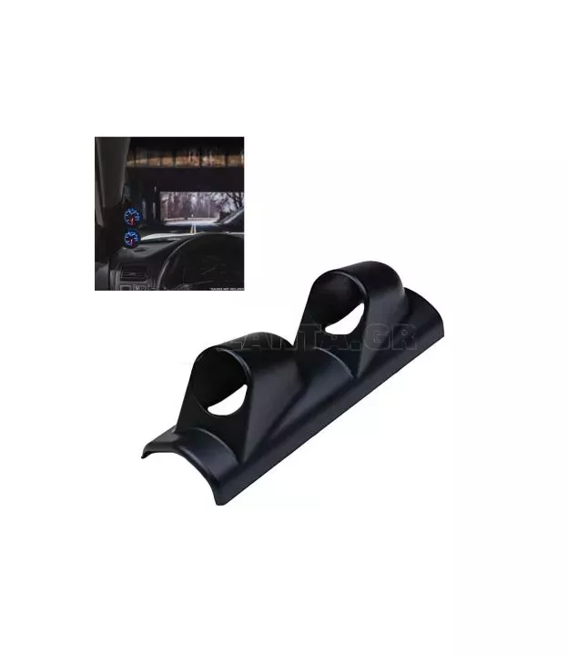 Βάση Για Όργανα Κολώνας Διπλή (2 x 52mm) Μαύρη Auto Gauge