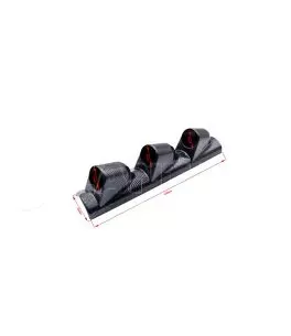 Βάση Για Όργανα Κολώνας Τριπλή (3 x 52mm) Carbon Look Prosport 