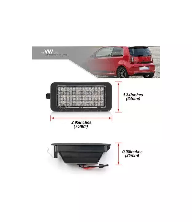 Led Φαναράκι Πινακίδας Για VW Up 12-17 / Seat Mii 12-21 / Skoda Citigo 12-21 Canbus 1 Τεμάχιο